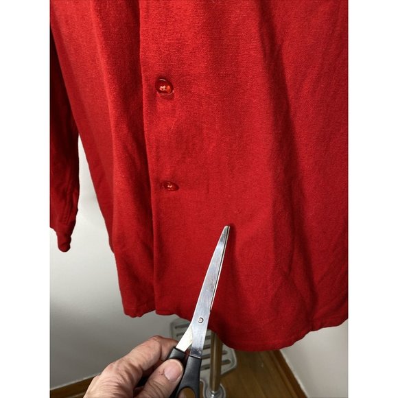 Pendleton Mens Board Shirt Size L Red Virgin Wool Loop Collar Button Down - Picture 14 of 16